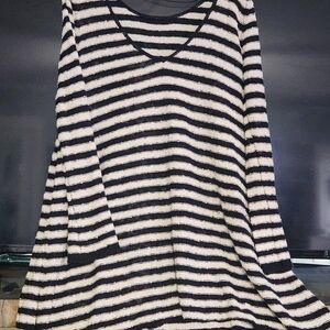 Free People Womens Boho Striped Swing Tunic Sweater Dress  S/P
